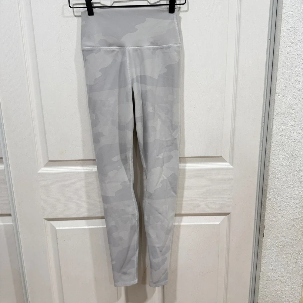 Alo Yoga High Waist Vapor Camo Leggings Grey Camouflage W5707R RN87370